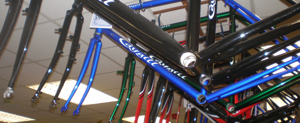 Arthur Caygill Cycles Shop display